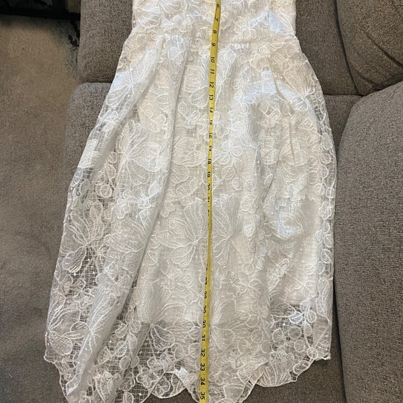 Elegant White Lace Strapless Dress  *Size-34 A/B top **Free Shipping** - Picture 7 of 10